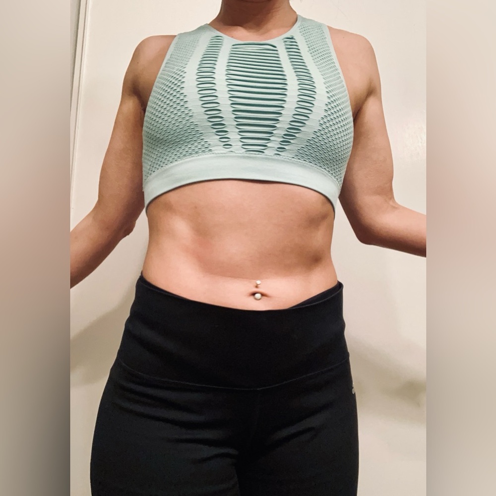 Seamless Mint Green Sports Bra